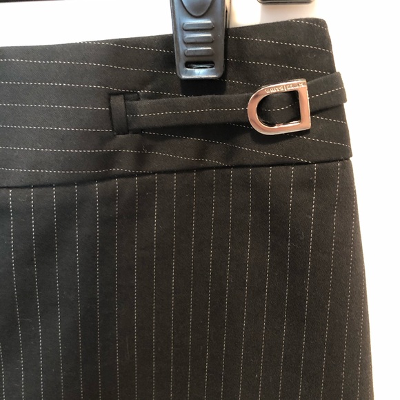 Two Piece Pin Striped Suit Jacket & Skirt - Picture 6 of 7